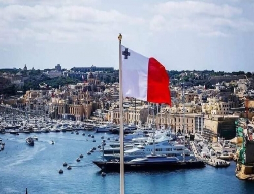 The flag of Malta